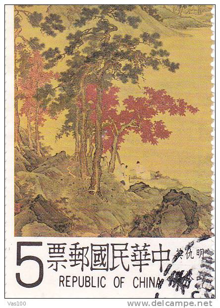 China Paintings 1 Stamps Used - Oblitérés