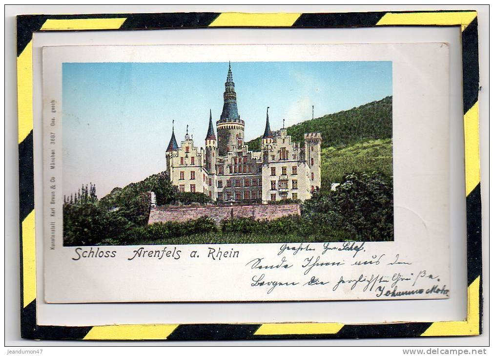 TYPE PRECURSEUR . - . SCHLOSS ARENFELS A. RHEIN. 1903 - Bad Hoenningen