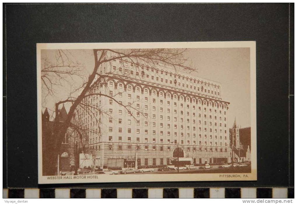 PITTSBURGH PA WEBSTER HALL MOTOR HOTEL OPPOSITE MELON INSTITUTE - Pittsburgh