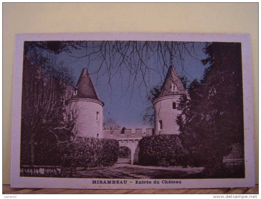 MIRAMBEAU (CHARENTE MARITIME) LES CHATEAUX. ENTREE DU CHATEAU. - Mirambeau