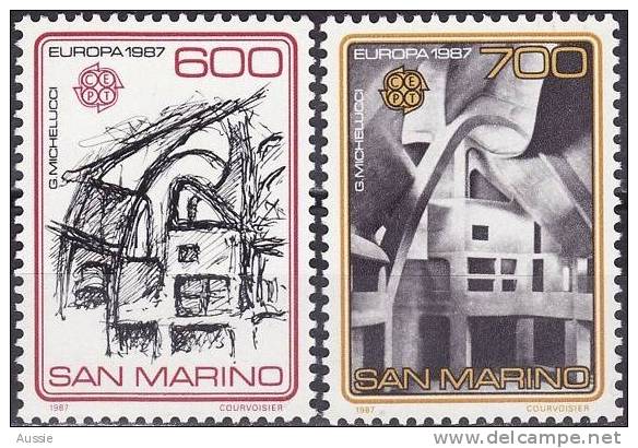 Cept 1987 San Marino Saint-Marin Yvertn° 1148-49 *** MNH Cote 22 Euro - 1987