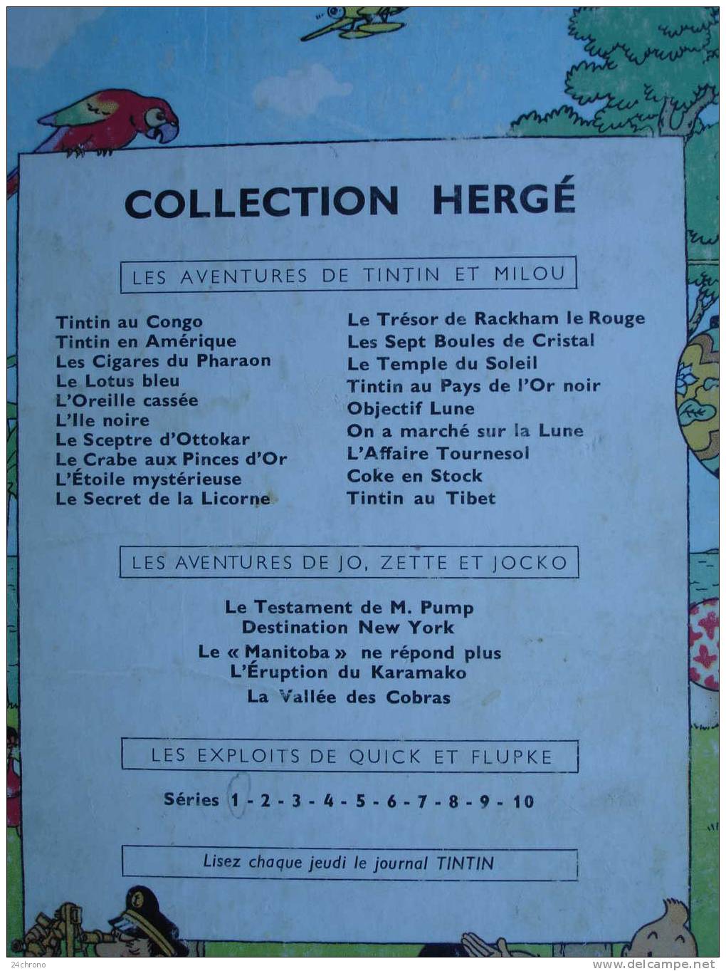 Herge: Les Aventures de Tintin, Editions Casterman, Imprime en France, L´ Affaire Tournesol, B31, 1962