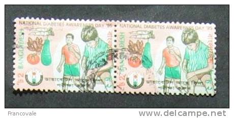 Bangladesh 1995 National Diabetes Awareness Day 2 Stamps - Bangladesch