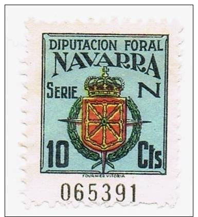 Navarra Diputación Foral 10 Cts. 1948 Nuevo? Rastros Goma - Sonstige & Ohne Zuordnung