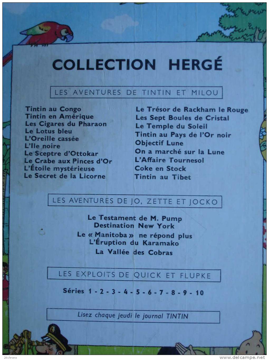 Herge: Les Aventures de Tintin, Editions Casterman, Imprime en France, L´ Affaire Tournesol, B31, 1962