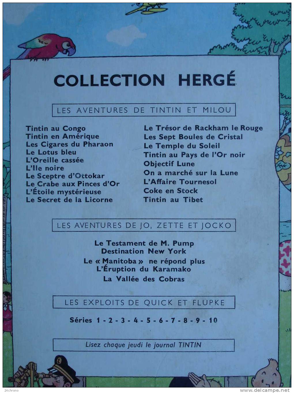 Herge: Les Aventures de Tintin, Editions Casterman, Imprime en France, Le Lotus Bleu, B31, 1962