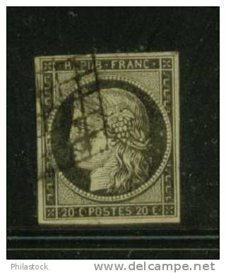 FRANCE N° 3 Obl. - 1849-1850 Ceres