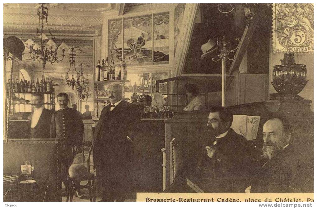 REPRO - Paris - Brasserie-Restaurant Cadéac Place Du Châtelet - Lots, Séries, Collections