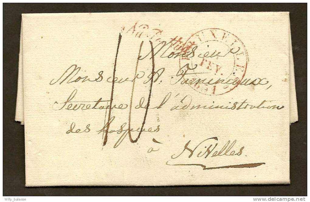 Belgique Précurs 1831 Lettre Avec Càd Bruxelles + "Na Posijdt" " Type Hollandais) - 1830-1849 (Belgique Indépendante)