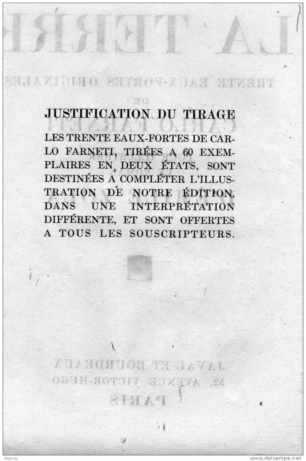 TRES BEL ENSEMBLE DE 29 EAUX FORTES DE CARLO FARNETTI  ILLUSTRATION DE LA TERRE D EMILE ZOLA  JAVAL ET BOURDEAUX - Estampes & Gravures