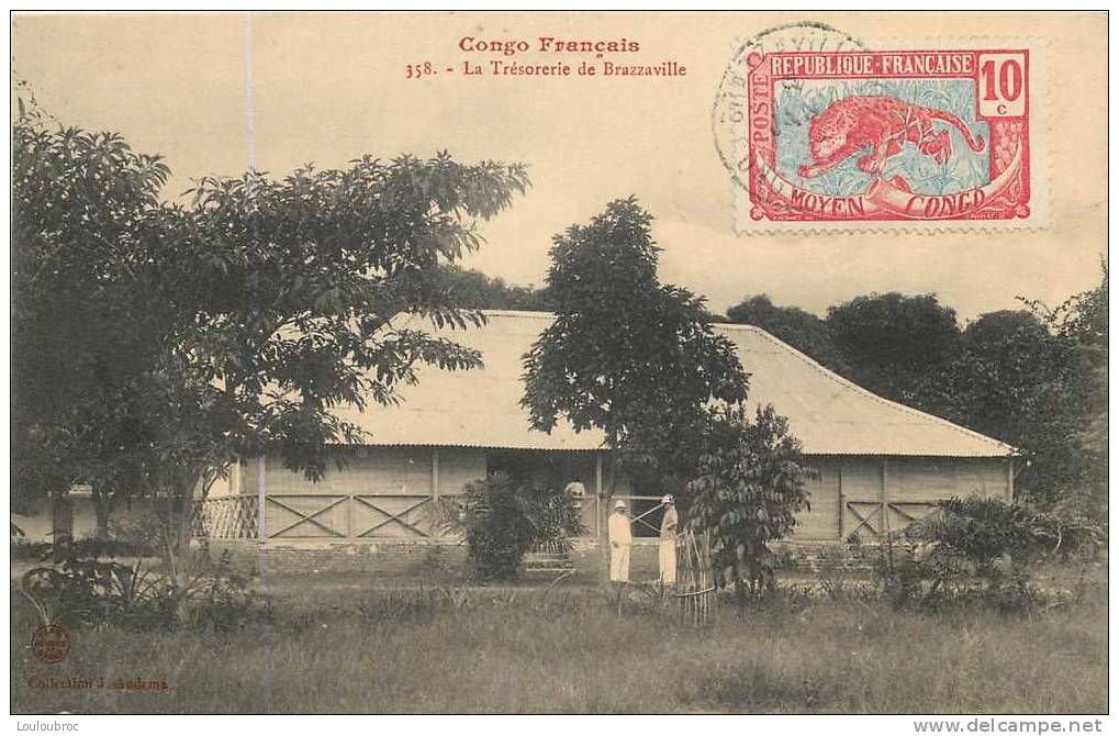 CONGO FRANCAIS LA TRESORERIE DE BRAZAVILLE  COLL. AUDEMA - Französisch-Kongo