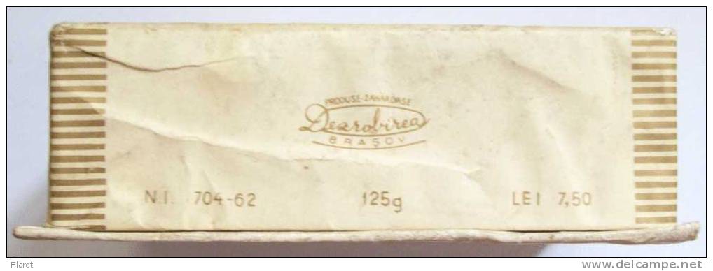 ROMANIA-DEZROBIREA BRASOV FACTORY, CHERRY TRUFFLES CHOCOLATE BOX,1964 Period - Schokolade