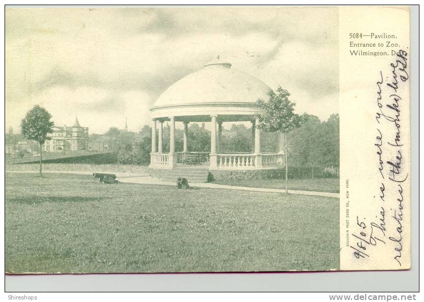 #5084 Pavilion Entrance To Zoo Wilmington Deleware 1905 - Wilmington