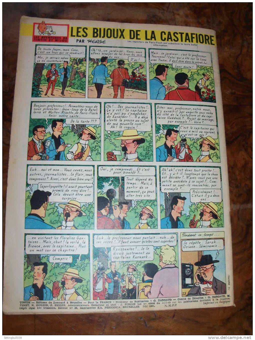TINTIN N° 687 Du 23 Déc.1961. Tintin En 1ère De Couverture Vous Souhaite Un Joyeux Noël ! - Tintin
