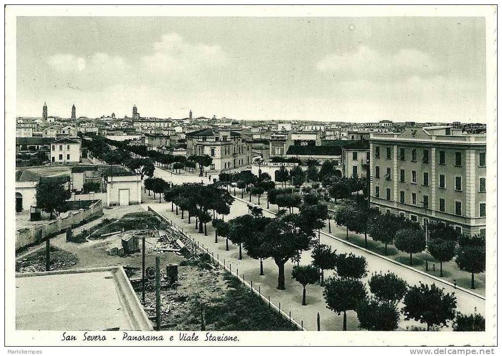 S. SEVERO   -   Panorama E Viale Stazione - San Severo