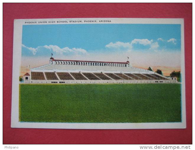 Phoenix Az  Union High School Stadium  Vintage WB     ===ref 144 - Phoenix