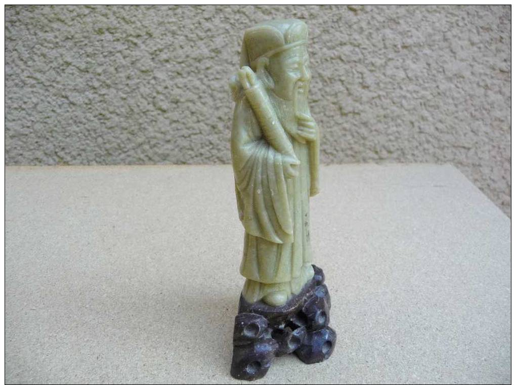 Statue 1, Sculpture Antique En Jade, Objet De Collection – Rule 1, Antique Sculpture Out Of Jade, Object Of Collection - Arte Asiático