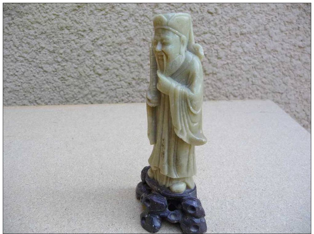 Statue 1, Sculpture Antique En Jade, Objet De Collection – Rule 1, Antique Sculpture Out Of Jade, Object Of Collection - Arte Asiático