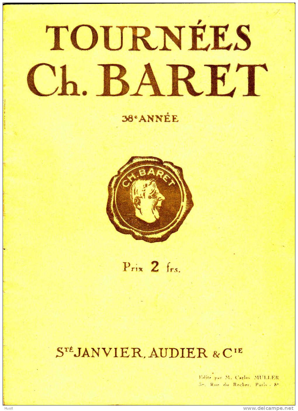 Tournée CH. Baret. - Programmes