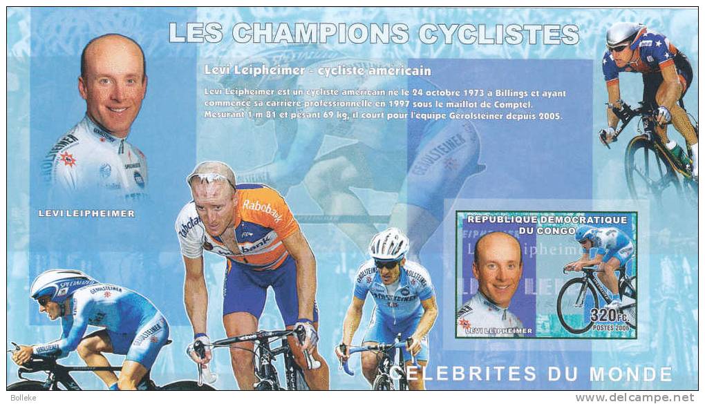 Sports - Cyclisme - Amstrong - Ulrich - Rép Du Congo - COB BF 402 / 05 ** De 2006 - MNH - NON Dentelés - Valeur 140 Euro - Ongebruikt