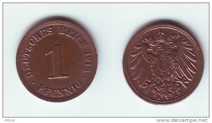 Germany 1 Pfennig 1913 A - 1 Pfennig