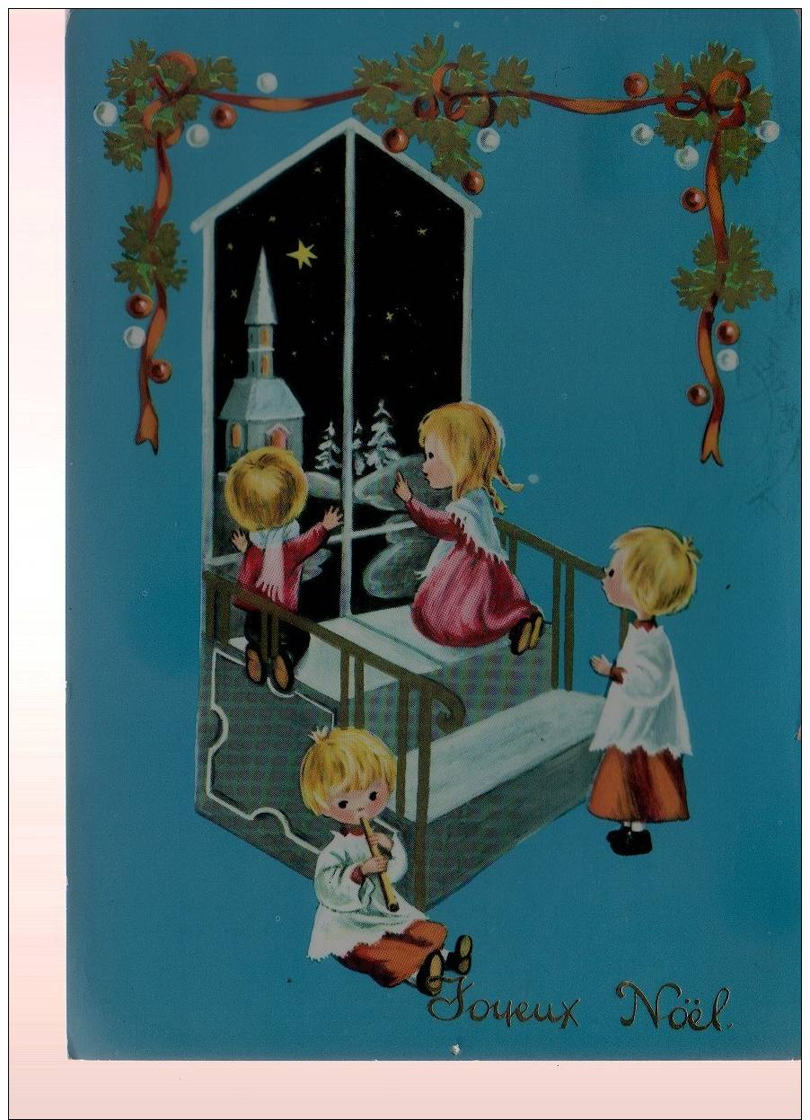 Lot 16 cartes "Joyeux Noël et Bonne Année"