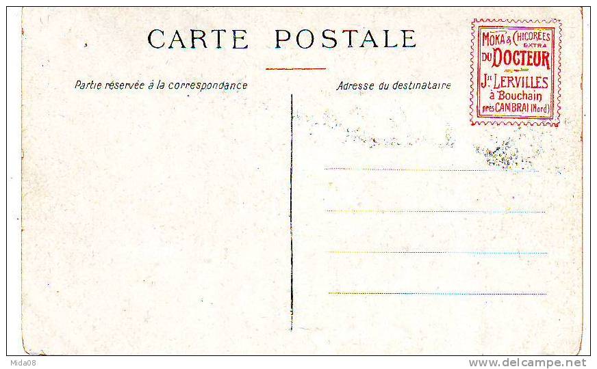 CHATEAU Par PAUL RUCHAS Au Dos MOKA & CHICOREES EXTRA DU DOCTEUR Jh. LERVILLES à BOUCHAIN Pres CAMBRAI. - Altri & Non Classificati