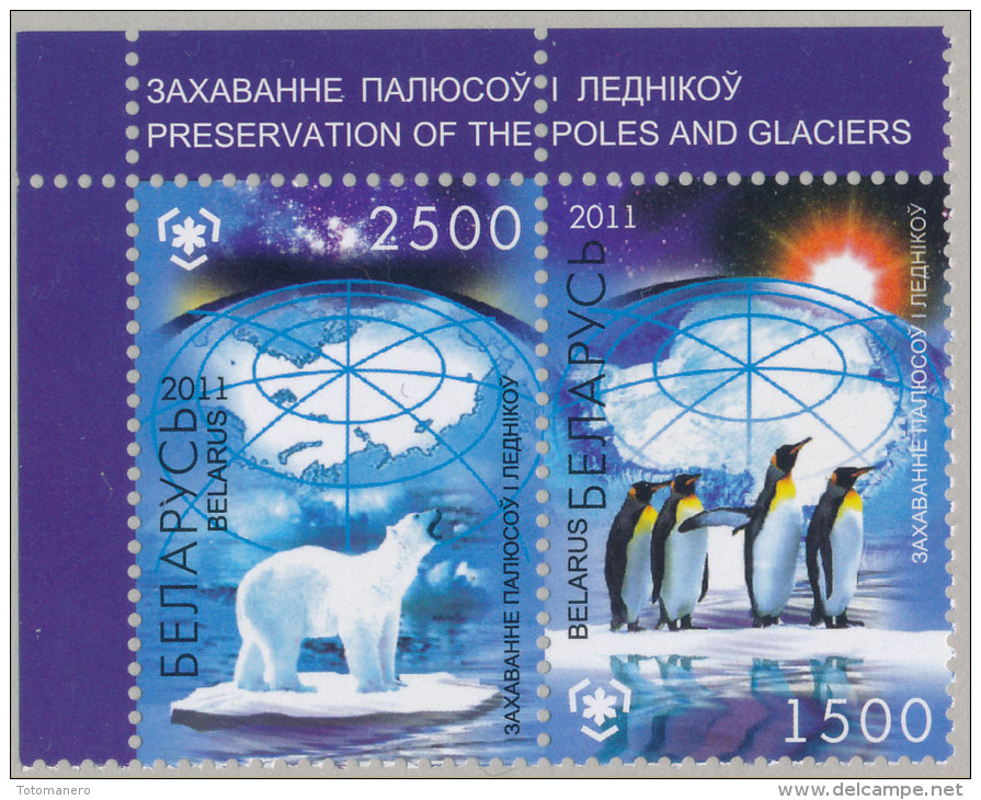 BELARUS/Weißrussland, IPY International Polar Year - Preserve The Polar Regions And Glaciers Pair** - Behoud Van De Poolgebieden En Gletsjers