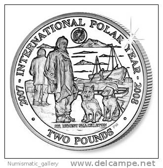 SOUTH GEORGIA & S. SANDWICH ISL 2POUNDS 2007 POLAR YEAR - Other - America