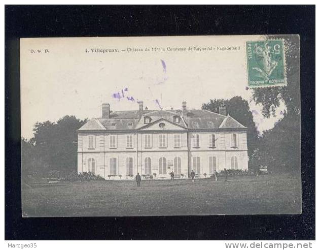 Villepreux Chateau De Mme La Comtesse De Rayneval Façade Sud édit.D.W.D. N° 4 - Villepreux