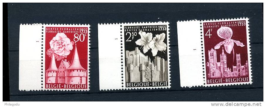 Floralies 1955  961/963 **   Tous PL.1  ** - ....-1960