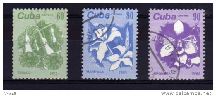 Cuba - 1983 - Flowers (Part Set) - Used - Used Stamps