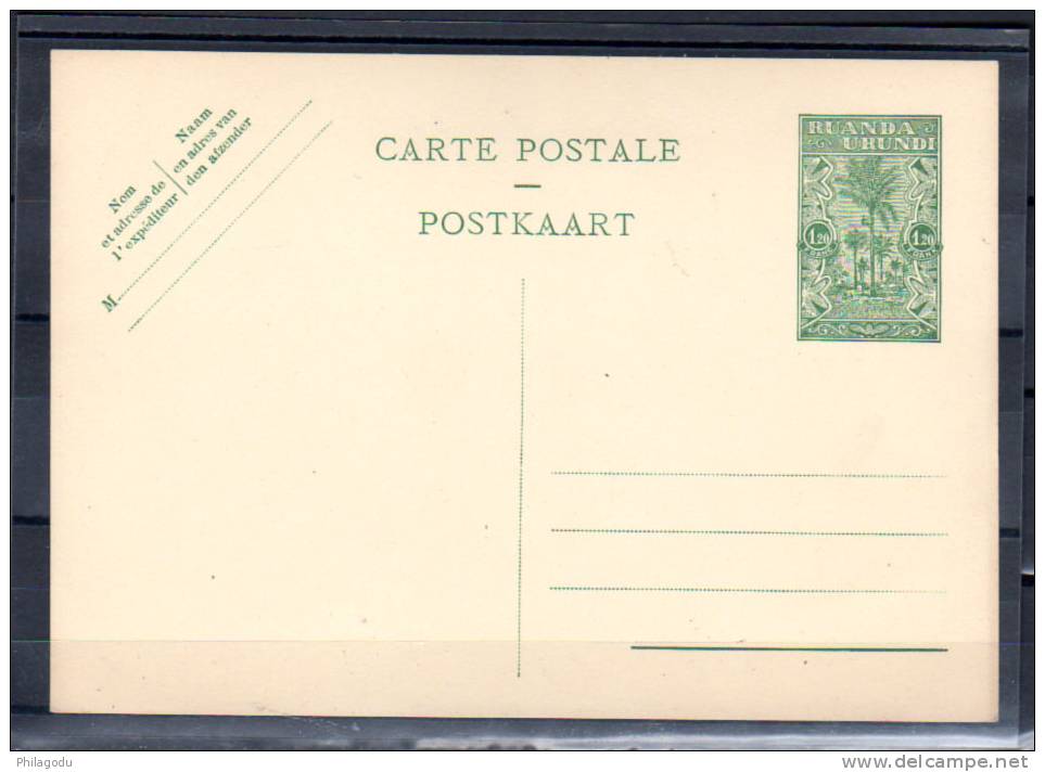 Entier Postal (1,20f), Palmier - Ganzsachen