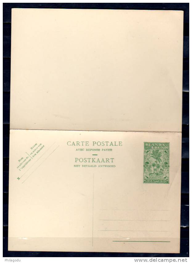 Entier Postal Avec Coupon Carte Réponse Payée (1,20f + 1,20f), - Enteros Postales