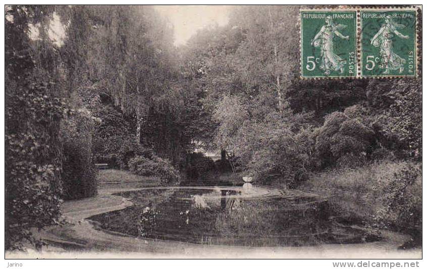 Val D'Oise, SAINT-LEU-TAVERNY -1913, Château De La Chaumette,Vue De La Piece Déau, Circule Oui - Saint Leu La Foret