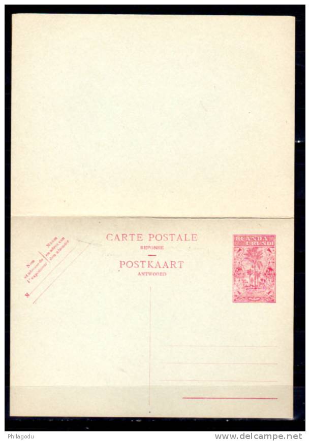 Entier Postal Avec Coupon Carte Réponse Payée (2,40f + 2,40f) - Ganzsachen