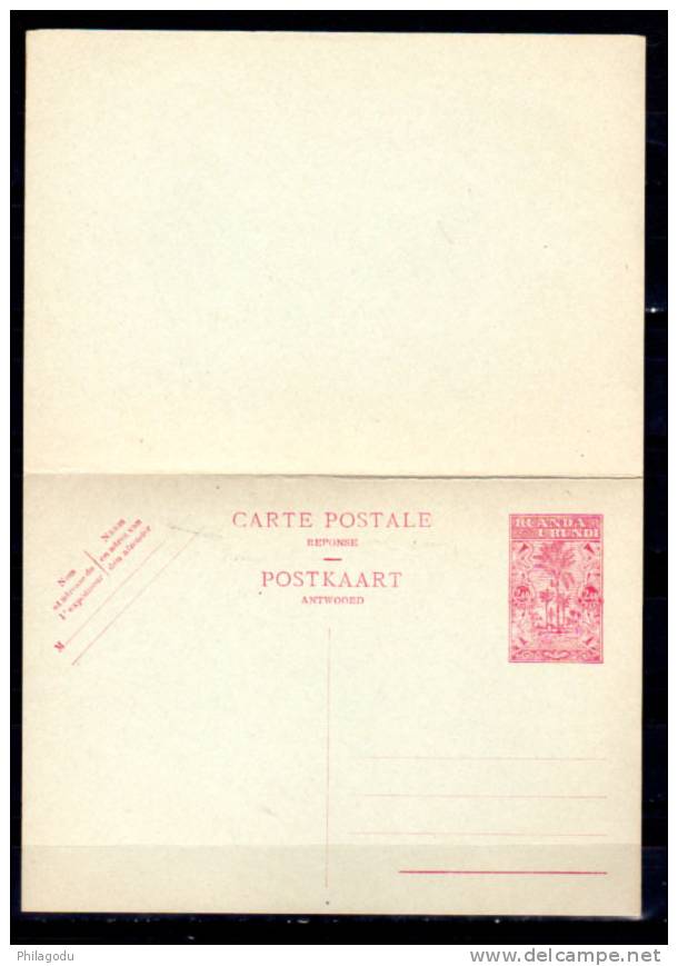 Entier Postal Avec Coupon Carte Réponse Payée (2,40f + 2,40f) - Stamped Stationery