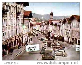 GERMANY Bad Tölz A. D. Isar , Histor. Marktstraße Mit Winzerer - Denkmal  AUTO CAR VB1973  DA932 - Bad Toelz