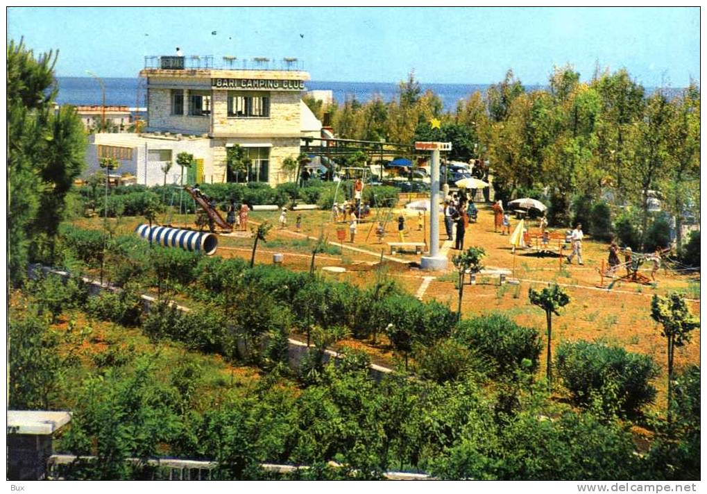 CAMPING SAN GIORGIO    PUGLIA  BARI   NON VIAGGIATA  COME DA FOTO SCRITTA SUL RETRO - Bisceglie