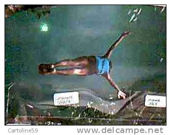 REP. DOMINICANA  SANTO DOMINGO, LOS TRES OJOS PARK TUFFO  JUMPING SALTO NEL LAGO N1973  DA982 - Dominicaanse Republiek