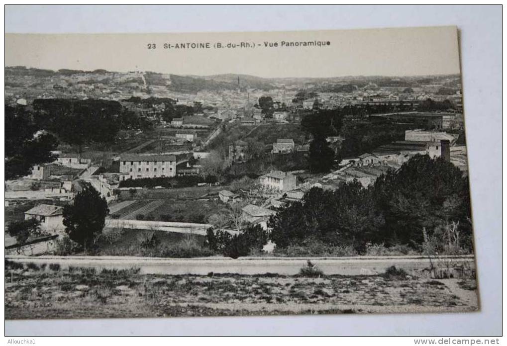 CPA  De LA BANLIEUE DE MARSEILLE QUARTIER DE SAINT ANTOINE VUE PANORAMIQUE  > B.DR. 13 >> PAS COURANTE !!! - Quartiers Nord, Le Merlan, Saint Antoine
