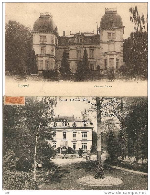 Forest : Château Duden ----2 Cp ----2 Kaarten - Vorst - Forest