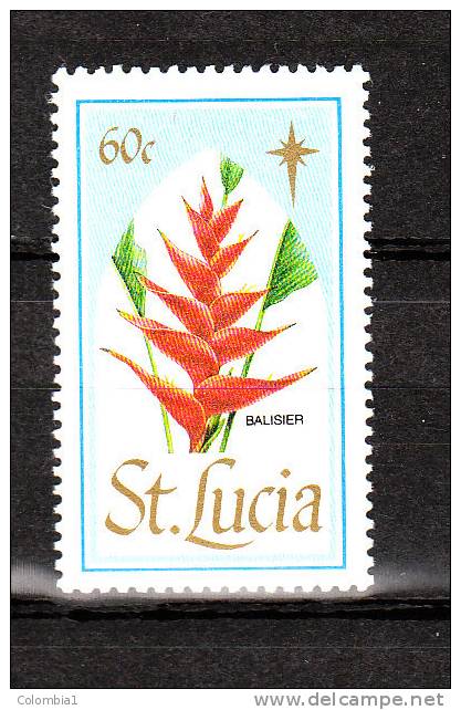 STE LUCIE  YT 915 Neuf ** Cote 1.00 Fleur Balisier - St.Lucia (1979-...)