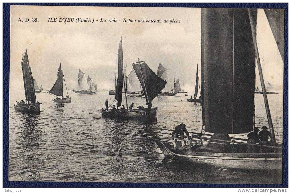 Ile D´Yeu,La Rade,retour Des Bateaux De Pêche - Ile D'Yeu