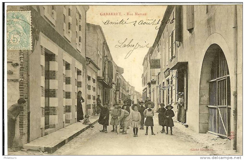 GABARRET  -  Rue Marsan - Gabarret