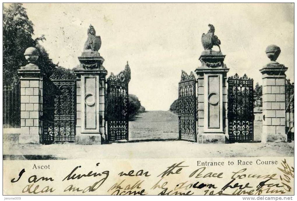 ROYAUME-UNI - ASCOT - CPA - Ascot, Entrance To Race Course - Sonstige & Ohne Zuordnung