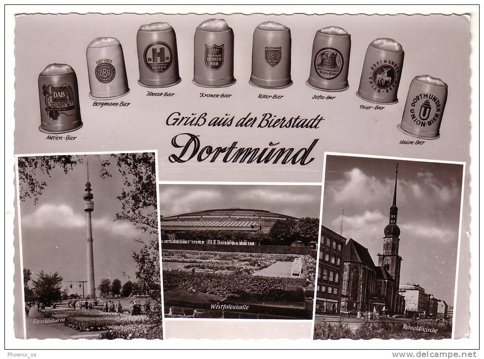 GERMANY - Dortmund, Mosaic Postcard, Beer, Year 1964 - Dortmund