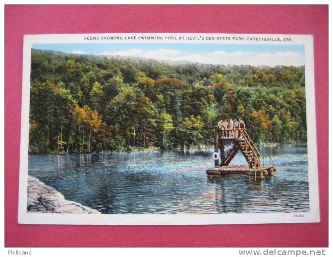 Lake Swimming Pool At Devil's Den State Park Fayetteville Ar--Vintage Wb     ----Ref 146 - Fayetteville