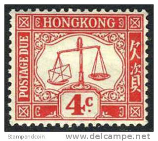 Hong Kong J3 Mint Hinged Postage Due From 1923 - Timbres-taxe