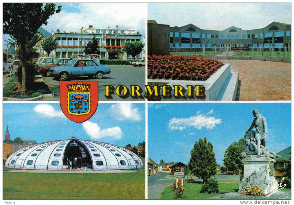 Carte Postale 60. Formerie  La Piscine  Le Collège  Jean-Moulin Trés Beau Plan - Formerie